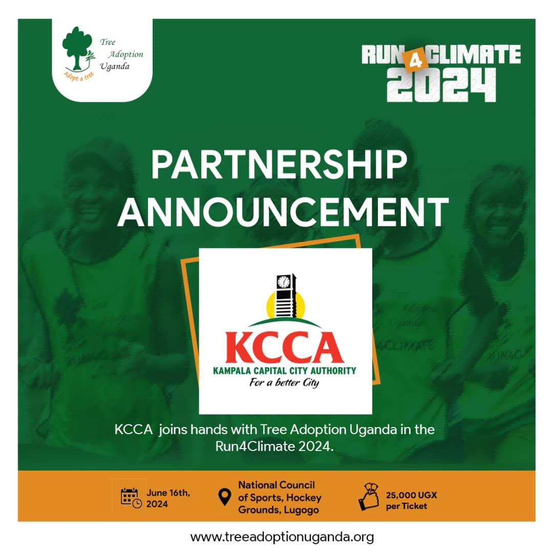 There is no better partnership other than this, @KCCAUG #Run4Climate KCCA Joins @tree_adoptionug for the Run 4 Climate 2024. Click here to register👉🏽ugtickets.com