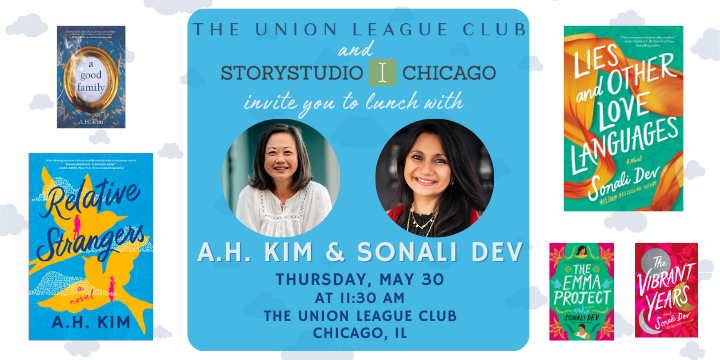 Coming up next week already! We're excited to partner with @ulcchicago on this great event. On Thursday, May 30 at 11:30 am, author A.H. Kim, author of the new novel RELATIVE STRANGERS, will be in conversation with @Sonali_Dev. Get your tickets now: eventbrite.com/e/ulcc-speaker…