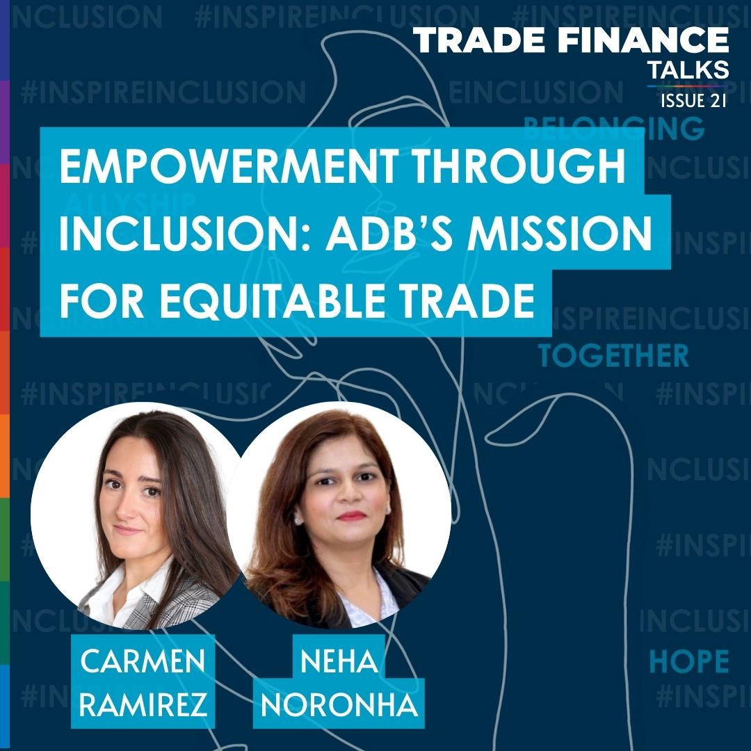 tradefinglobal's tweet image. 🎥 Our #TRADEFINANCETALKS Magazine Issue 21 features Empowerment through inclusion: @ADB_HQ  mission for equitable trade

#equitabletrade #WITTP #genderequality #tradefinance #tradefinanceglobal

Watch the video here ➡️
tradefinanceglobal.com/posts/video-em…