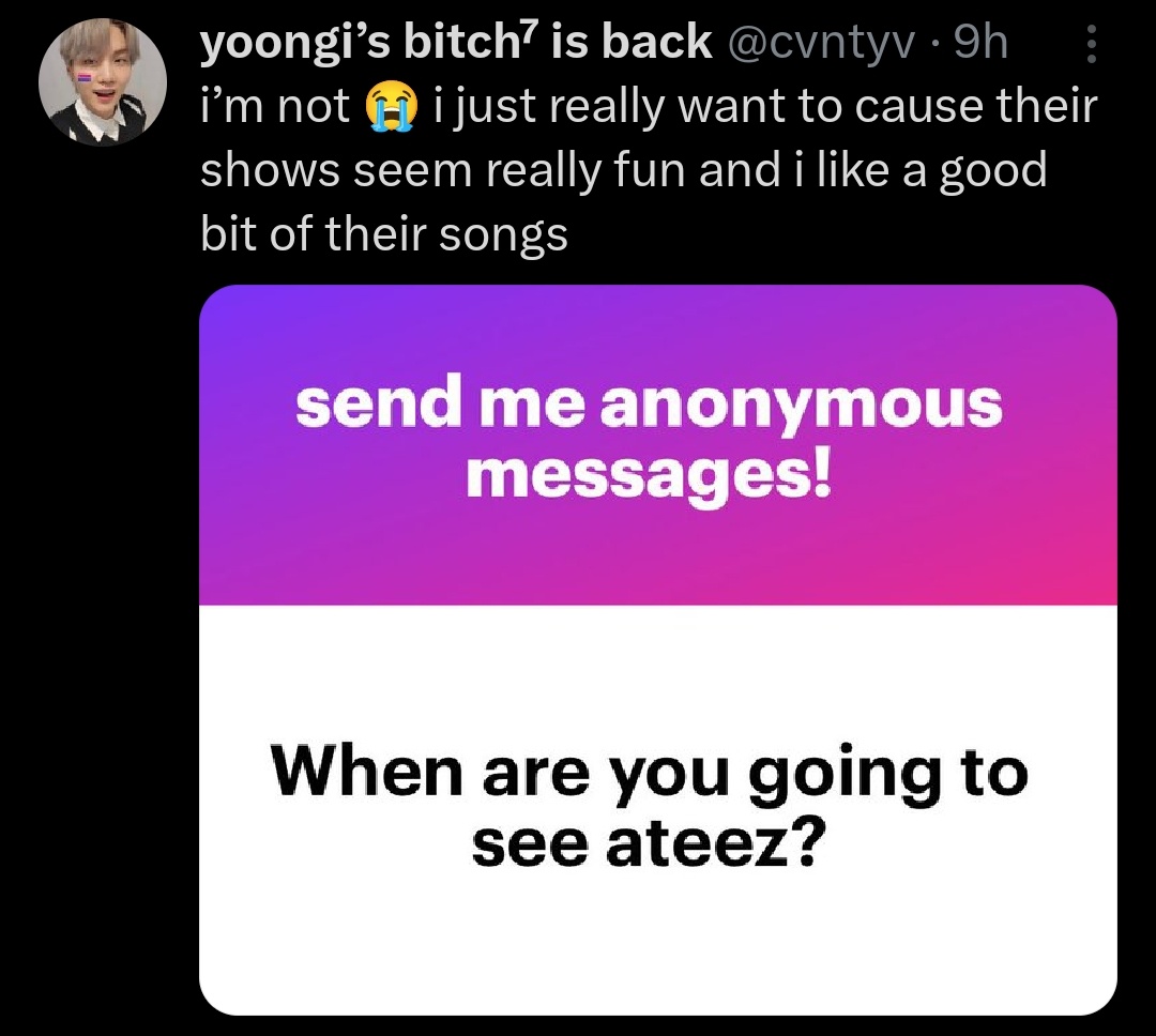 This person is gonna be a headache for us when Jin comes back. 875 is a problem for them but at€ez is not. @cvntyv that grp has connections with S0ny and you are a pro boyc0tt, pick a fvcking side.