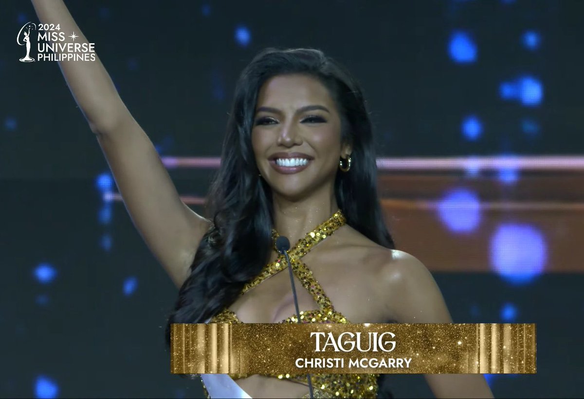 Goosebumps kay Taguig! May winning glow!!! #MissUniversePhilippines2024