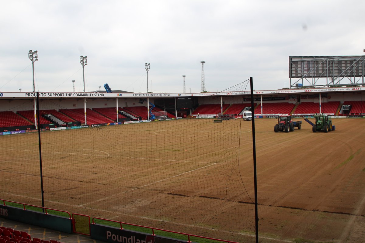 🚜 Renovations of the pitch are underway at WS1!