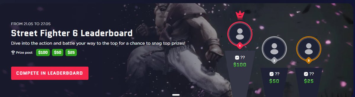 KaminoCrypto's tweet image. Race week on @playdubbz for @StreetFighter 6 game. People loving these new type of event. 

Good luck to any participants.