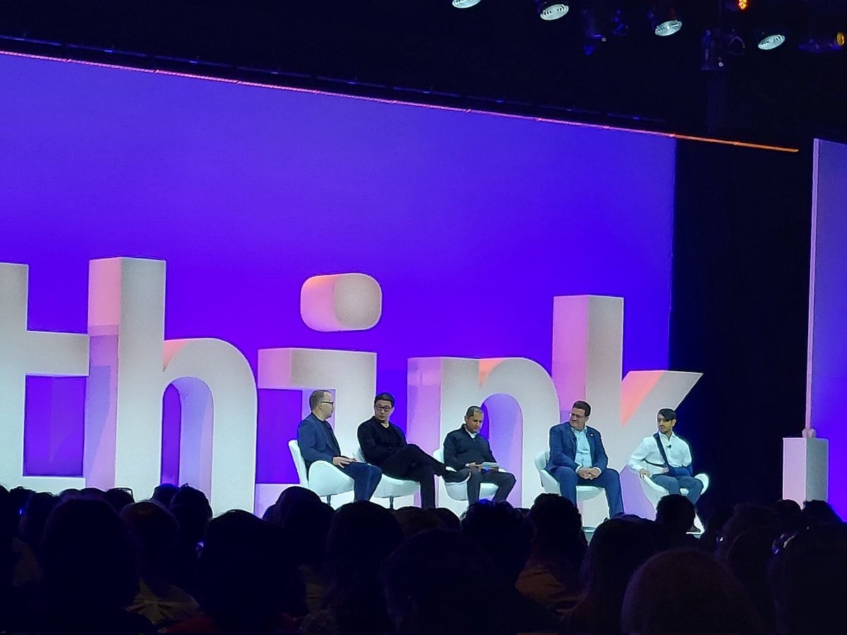 Day 2 of #IBM #Think2024 with @dineshknirmal on stage with some big data consumers on #AI #Data challenges.
@IBM @IBMcloud