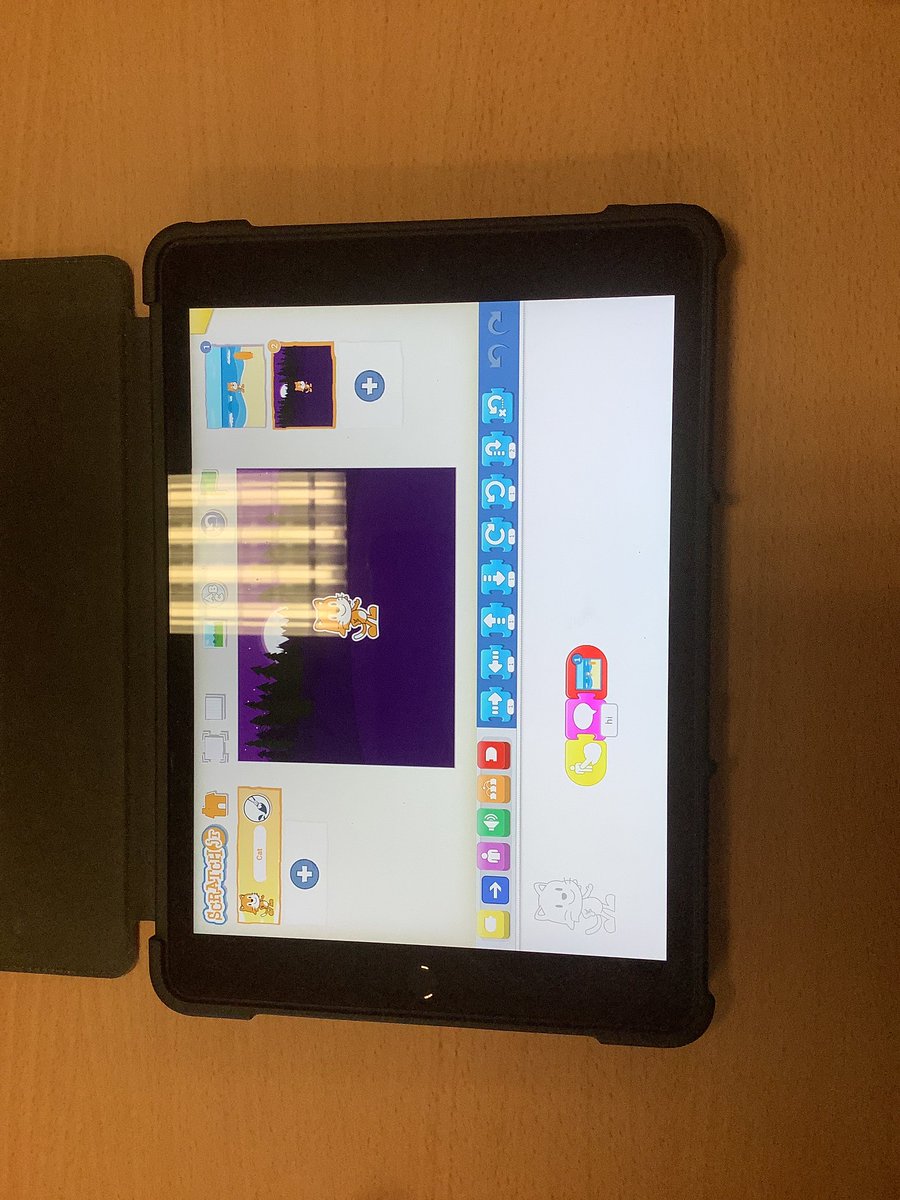 Today, Wrens Class created a new programme on @ScratchJr #computing