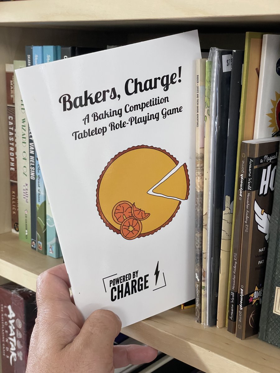 WOOO!!  Bakers Charge! is showing up on shelves at @Capstone_Games in Cincinnati!!  Thank you for picking it up!!

#TTRPGkids #TTRPG #indie #FLGS