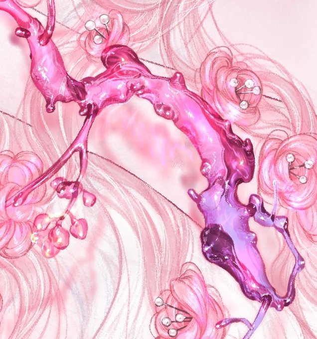 「flower pink theme」 illustration images(Latest)