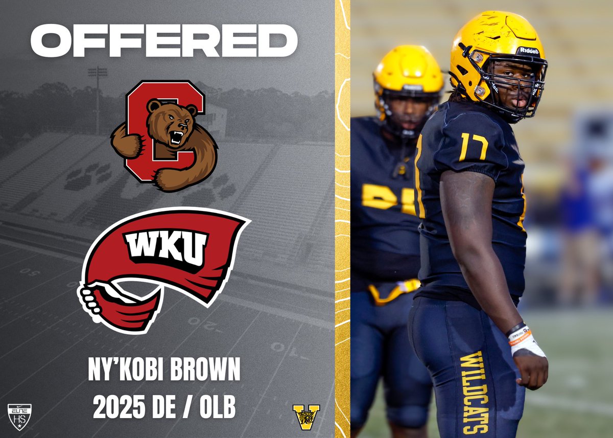 Congratulations to 2025 DE/OLB @NykobiB25 on his 2 recent offers! #DATE #RecruitValdosta