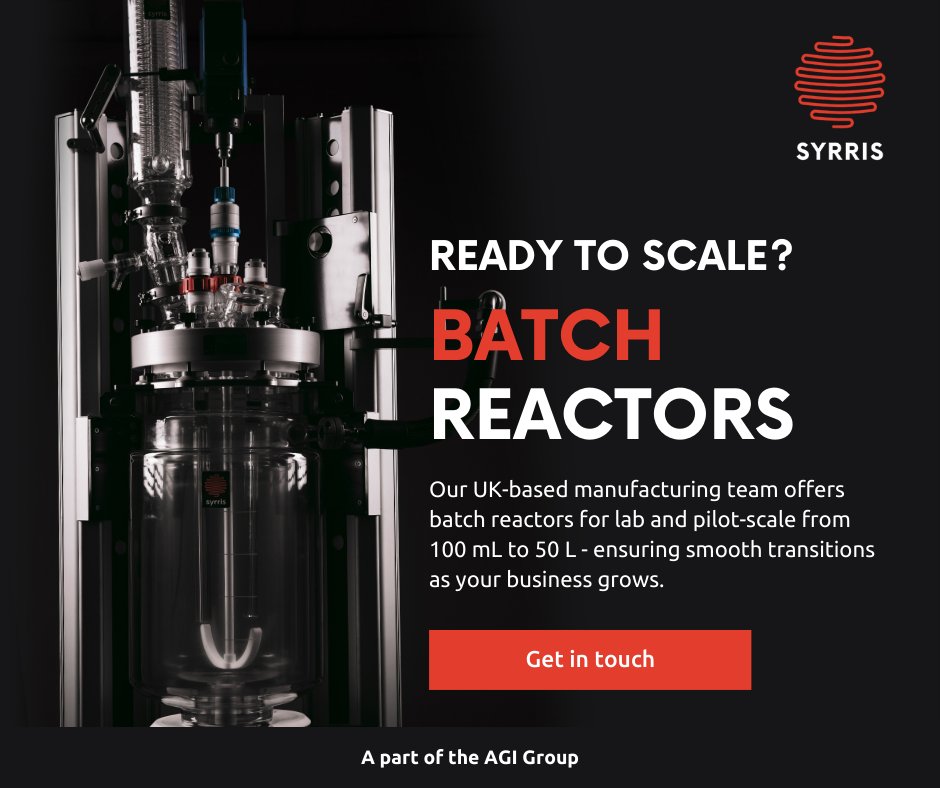syrris's tweet image. Ready to scale effortlessly? Choose Syrris for seamless growth and reliable support!

Unlock new possibilities and grow your batch processes effortlessly with our UK manufacturing expertise: ow.ly/EU4W50RNFJW

#BatchReactor #DrugDiscovery #BatchChemistry