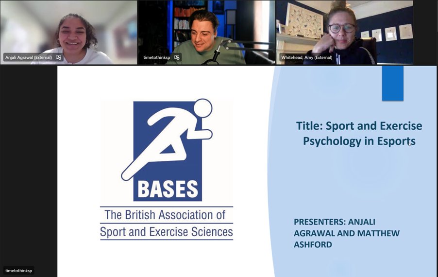 Our next keynote takes us into the exciting realm of Esports with Anjali Agrawal (@AnjaliA12) and Matthew Ashford (@ashfordmatty)👌 Sport and Exercise Psychology in Esports💡 #BASESPSY