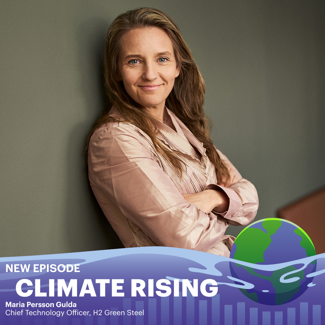 Mike Toffel (@miketoffel) on Twitter photo New <a href="/Harvard/">Harvard University</a> #ClimateRising episode sheds light on #GreenSteel. Maria Persson Gulda, Chief Technology Officer at @H2GreenSteel discusses the emission of steel production and innovative decarbonizing solutions such as green hydrogen. #GreenSteel link.chtbl.com/mMMQRxkp New <a href="/Harvard/">Harvard University</a> #ClimateRising episode sheds light on #GreenSteel. Maria Persson Gulda, Chief Technology Officer at @H2GreenSteel discusses the emission of steel production and innovative decarbonizing solutions such as green hydrogen. #GreenSteel link.chtbl.com/mMMQRxkp
