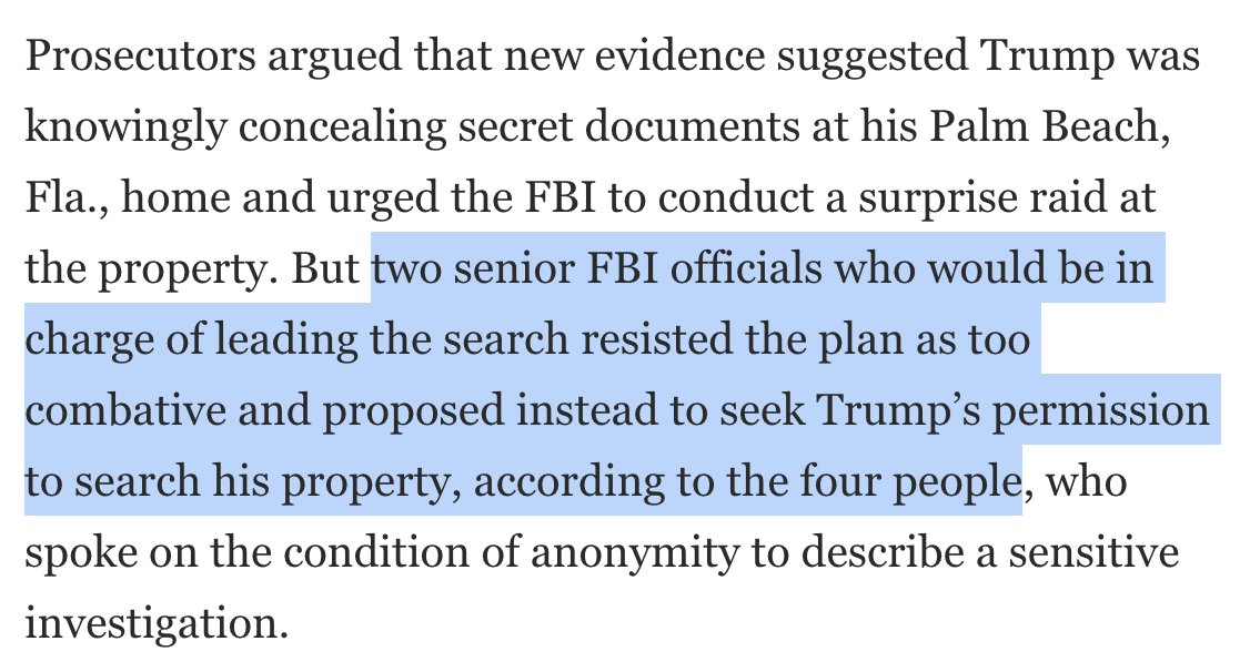 REMINDER: Even senior FBI agents thought the plan from Biden's AG to use heavily armed agents to raid Mar-A-Lago was absolutely insane.