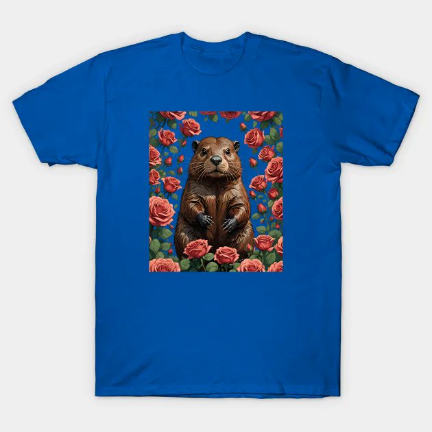 A #Beaver Surrounded By #NewYork Roses #NewYorkState #tshirt #taiche #teepublic #newyork #naturescenery #animalsofx #newyorkanimals #nyparks #newyorkstate #nynature #animalkingdom #ilovenystate #natgeo #animallife #animal #newyorkwildlife  teepublic.com/t-shirt/606954…
