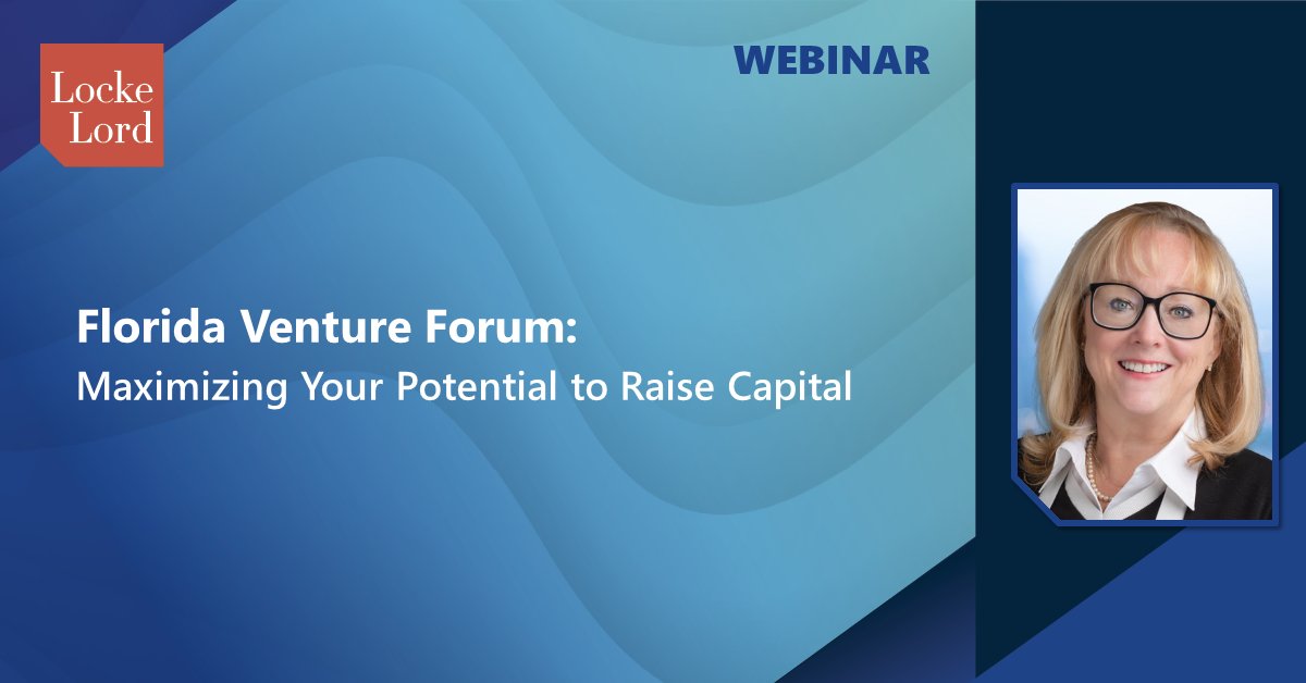 Kathleen Swan will moderate @flventure's webinar, “Maximizing Your Potential to Raise Capital,” on May 23 at 10am CT. Don't miss out, register today: ow.ly/mTNG50RO6Ep #privateequity #venturecapital #ES24GROW