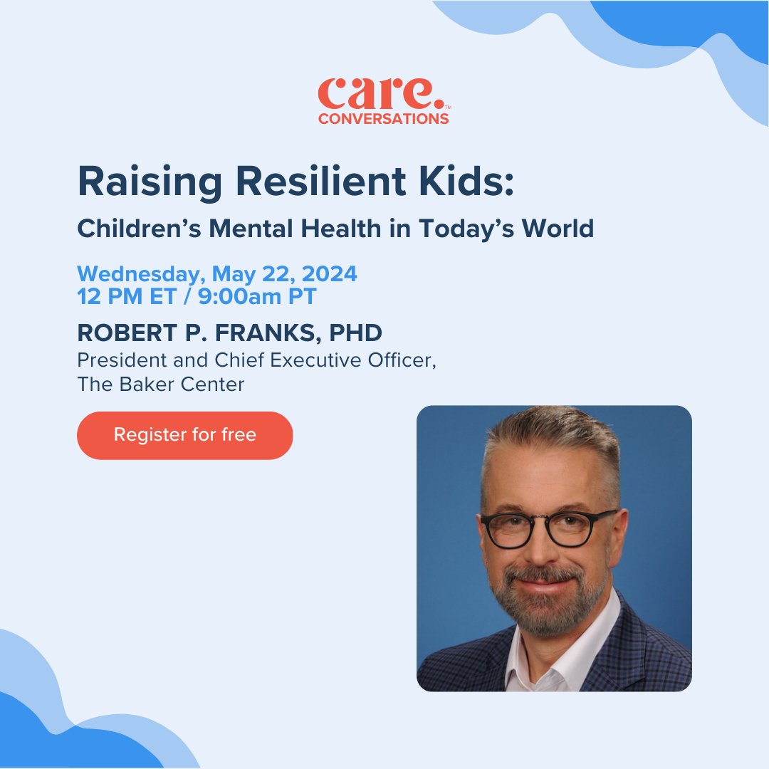 LAST CALL!

Don’t miss your chance to attend Raising Resilient Kids: Children’s Mental Health in Today’s World with Dr. Bob Franks from @bakercntr. It’s not too late to sign up.

Head to the link to grab your spot!
spr.ly/6017dlTkX