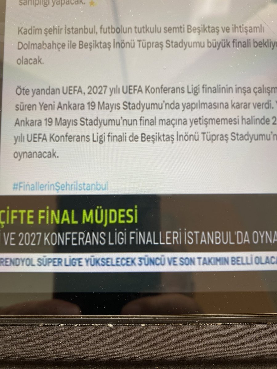 Hayırlı Olsun FUTBOLDA İKİ 2️⃣ FINAL MAÇI TÜRKİYE de🇹🇷 OYNANACAK Yeni STADYUM 🏟️ Lar Ve Tesisler YAPILINCA OLUYORmuş Nasip TÜRK Takımlarının FİNALDE OLMASI İNŞALLAH ERDOĞAN İYİKİ VARSIN 🇹🇷🇹🇷🇹🇷🌹