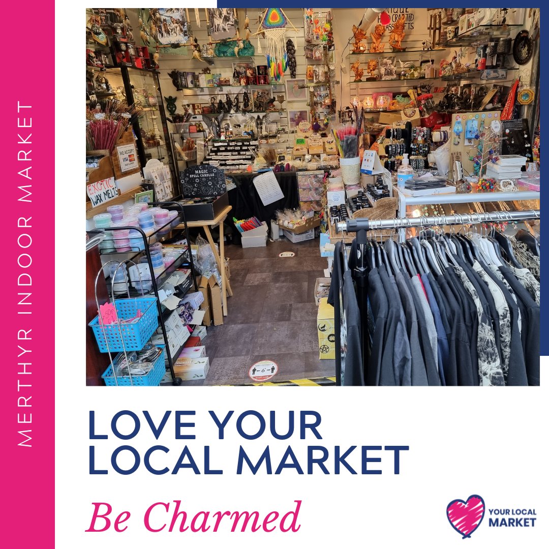 Be Charmed in Merthyr Indoor Market supplies unique ornaments, lamps, tankards, dreamcatchers, and gifts for all occasions, along with a selection of men’s clothing and accessories.

#loveyourlocalmarket #lylm2024 #merthyrindoormarket #shoplocal #merthyrtowncentre