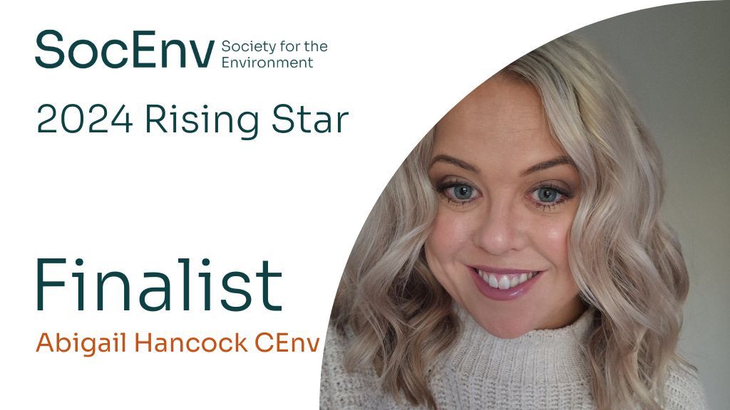 Meet the finalists | Abigail Hancock CEnv, Head of Environment and Sustainability at @LinbrookeUK and is registered as a Chartered Environmentalist via @IEMAnet. Congratulations Abigail for becoming a finalist in our #SocEnvAwards Finalists 👉 buff.ly/4aogJEq #CEnv