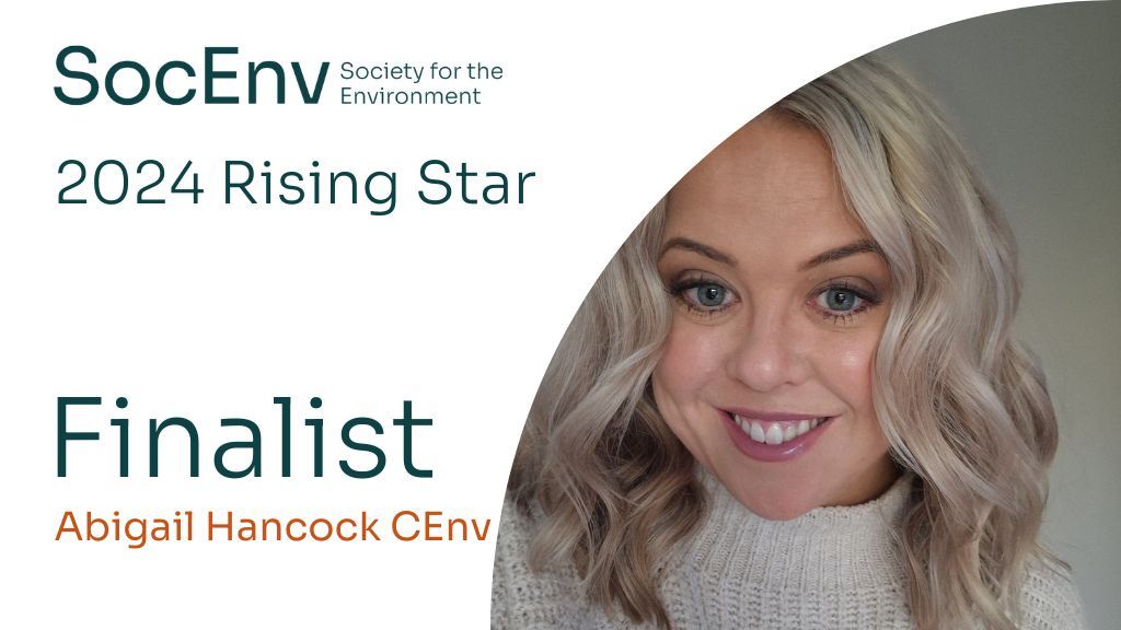 SocEnv_HQ's tweet photo. Meet the finalists | Abigail Hancock CEnv, Head of Environment and Sustainability at @LinbrookeUK and is registered as a Chartered Environmentalist via @IEMAnet. 

Congratulations Abigail for becoming a finalist in our #SocEnvAwards

Finalists 👉 https://t.co/kJNh9ju3C8 
#CEnv https://t.co/jcrs4faMXG