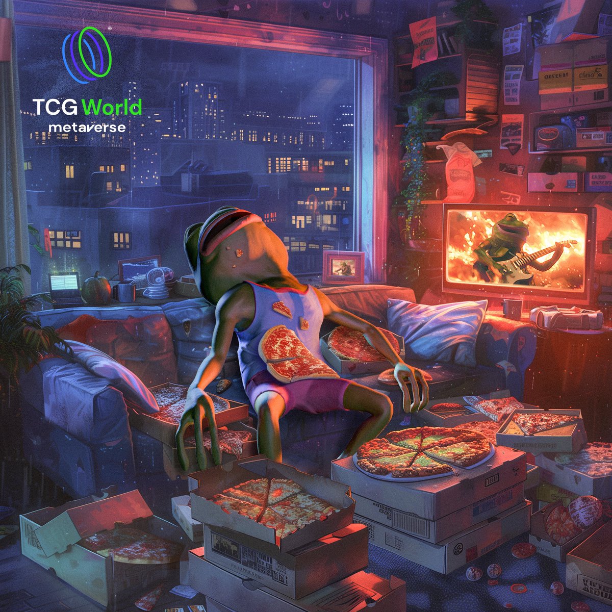 Pepe is currently in a pizza coma… 

Happy #bitcoin Pizza Day! 🍕