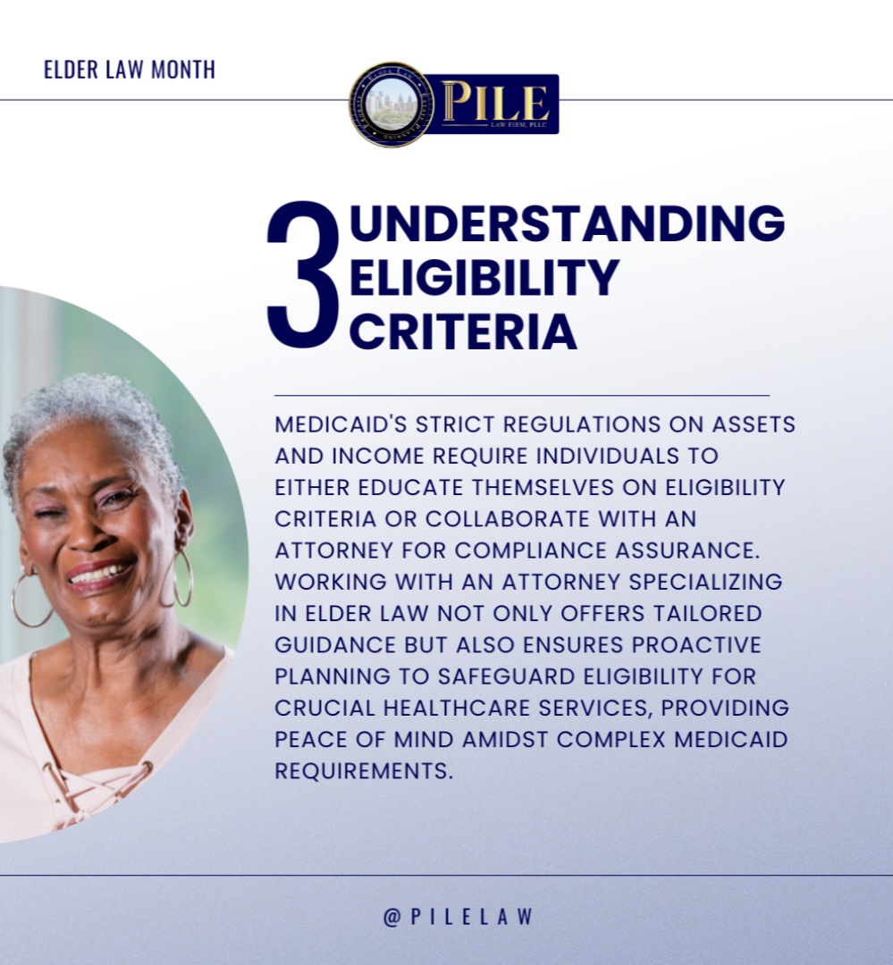 PileLawFirm's tweet image. Medicaid has strict rules on assets and income. Educate yourself on eligibility criteria or work with an attorney to ensure compliance. #FinancialLiteracy #MedicaidCoverage #PLF