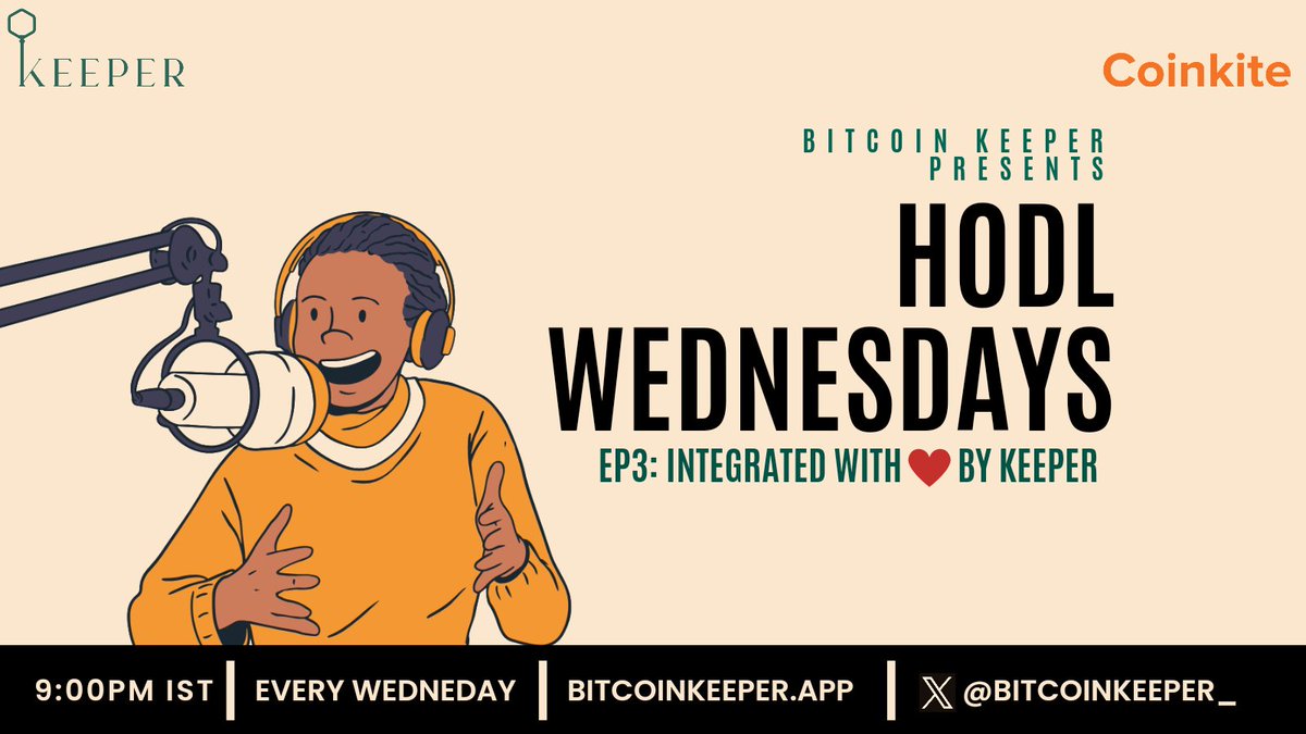 bitcoinKeeper_'s tweet photo. Join us tonight as we catchup with @PraneethGunas to talk about his journey integrating hardware devices in Keeper, with a focus on all things @Coinkite 💳📱
9 PM IST / 3:30 PM UTC
#Bitcoin https://t.co/uOr2EHPpTK https://t.co/6RmN8J4lTf