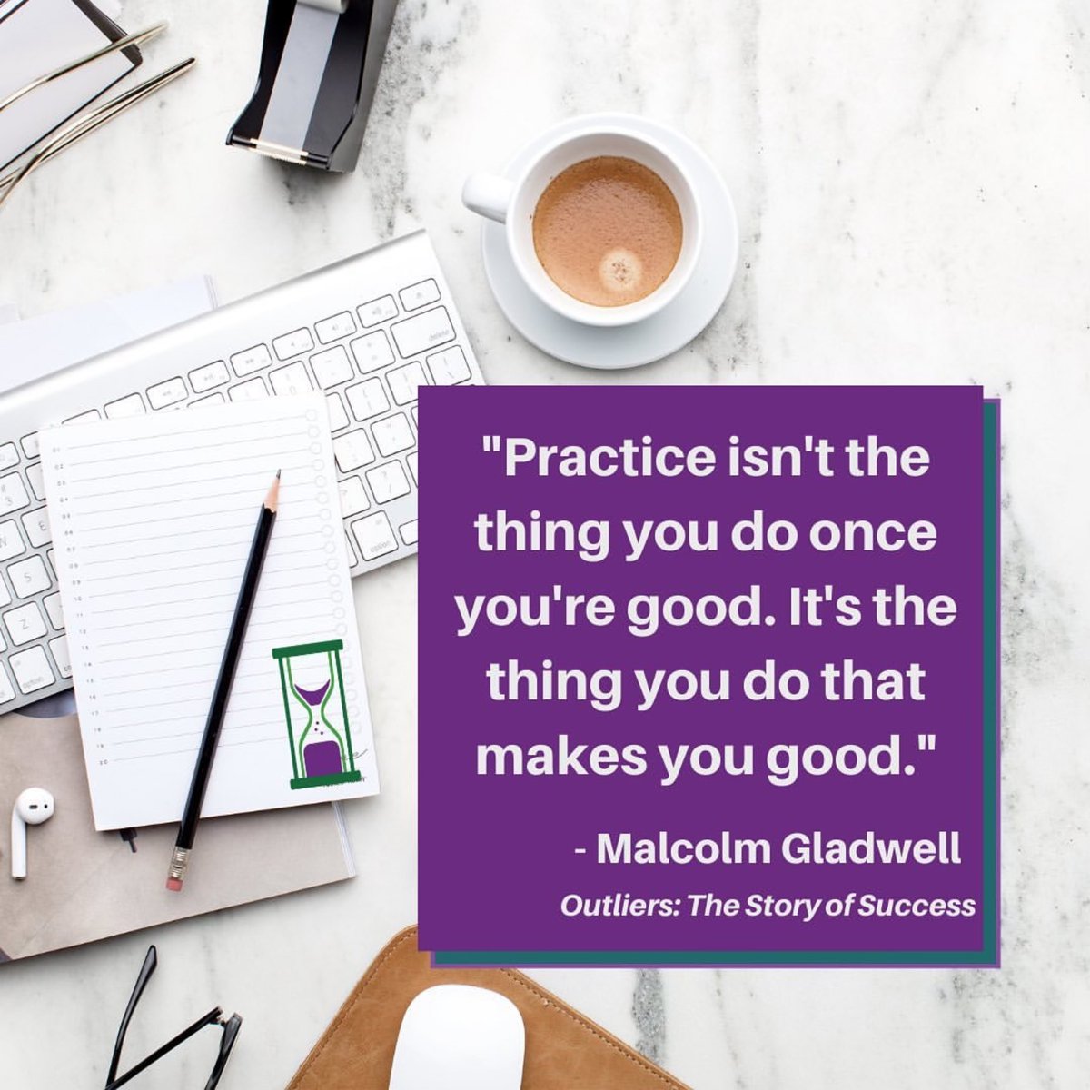 Org4Success's tweet image. Anything you do once matters, but what you do repeatedly matters more. Successful #productivity comes from the routines that practice necessary skills with regularity. Thanks to @Gladwell for this #WednesdayWisdom to help us #OrganizeForSuccess!