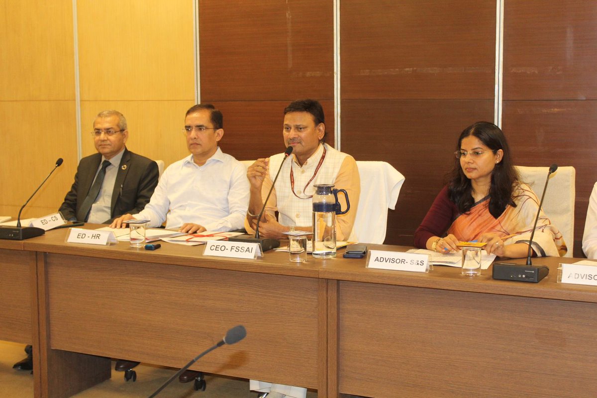 FSSAI organised a consultation meeting with vegan food industry at New Delhi. Led by FSSAI's CEO, the meeting aimed to promote best practices to ensure highest standards in vegan food sector, distribution, address queries of FBOs and enhance regulatory compliance among them.