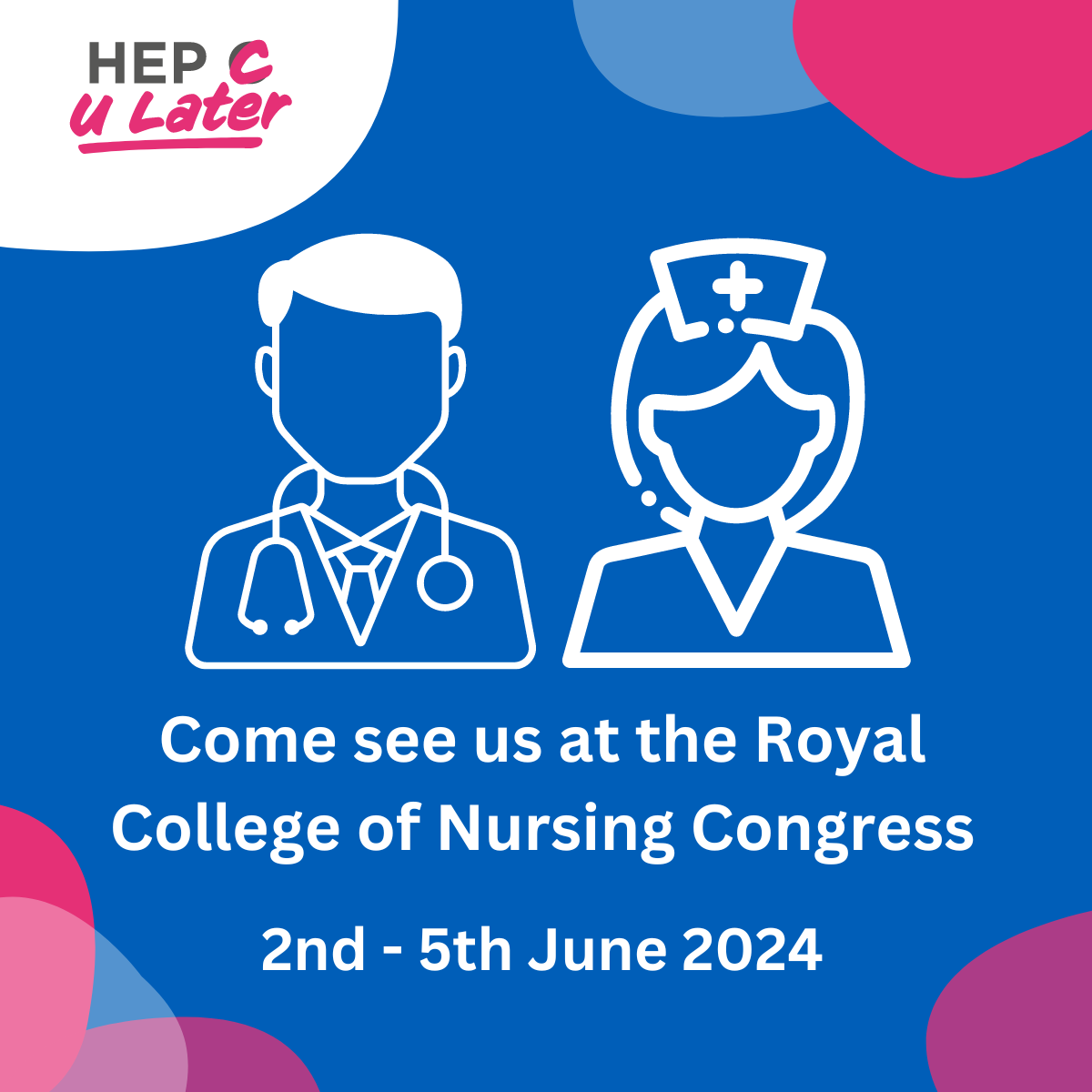 We are excited to announce that we will be attending the Royal College of Nursing Congress at the ICC Wales in Newport from June 2nd to June 5th. Please visit us at stand CH7 where we would love to discuss all things related to hepatitis C and share our resources with you.