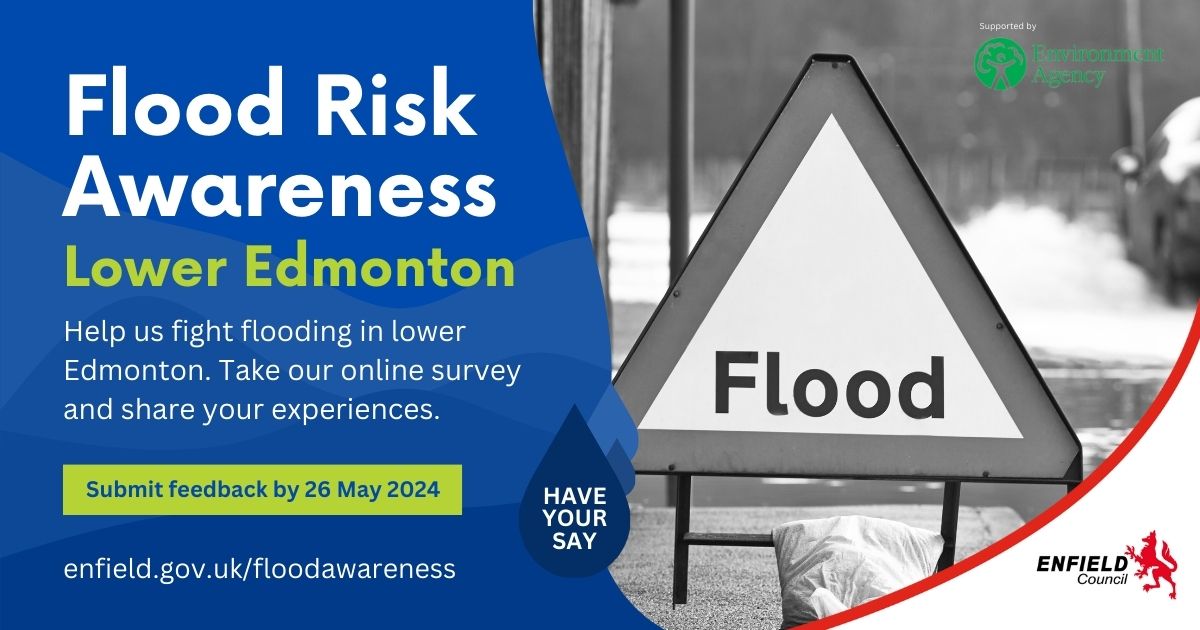 We're asking those who live and work in the Edmonton area for feedback on how to better prepare and protect our residents from flood hazards. 

Fill out this short questionnaire and share your thoughts  orlo.uk/I3ghv

#FloodAwareness #InvestingInEnfield #Edmonton