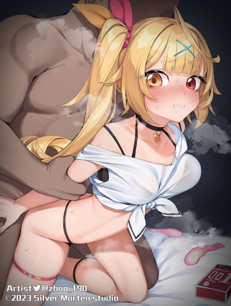 「もう終了すると言ったじゃないですか!?」
"Don't you promised we gonna stop if we used it all already?!"
#ZHAO_190
#SilverMartenstudio
#銀貂兔SilverMartenstudio 