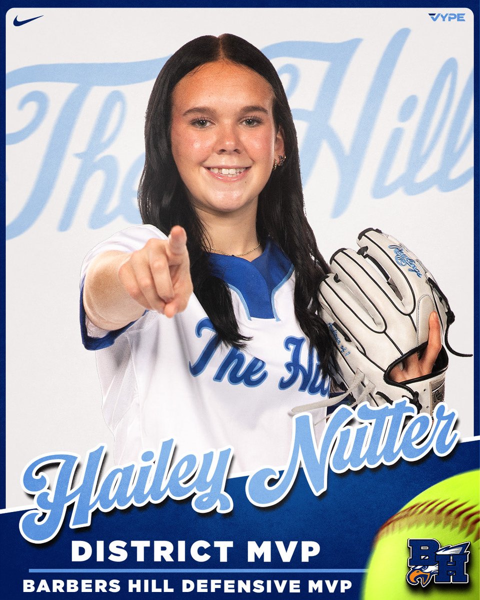 Congratulations ⁦<a href="/HaileyNutter77/">Hailey Nutter</a>⁩ on your District MVP selection! ⁦<a href="/BHISD/">Barbers Hill ISD</a>⁩