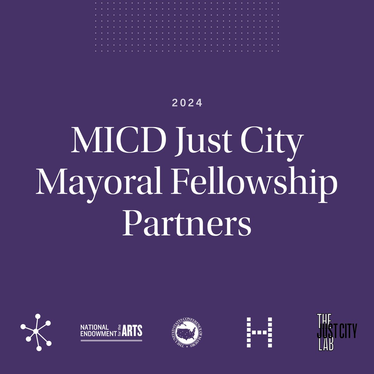 MICDdotORG's tweet photo. As we reflect on the conclusion of the 2024 MICD Just City Mayoral Fellowship last month, we're proud to partner with the Just City Lab at @HarvardGSD to help mayors create more just and equitable cities. https://t.co/op6xRPczVW
@neaarts
@usmayors
#MICD #LeadWithDesign #JCMF https://t.co/nUBrH4fqig