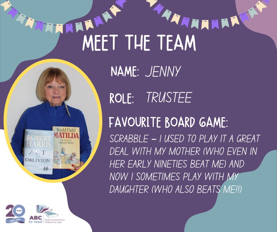 We would like to share our dedicated team working behind the scenes, enabling 500 children to receive reading support every week in Berkshire schools.  Two of our trustees.  Trusteeship is a great way of contributing to causes you care about.