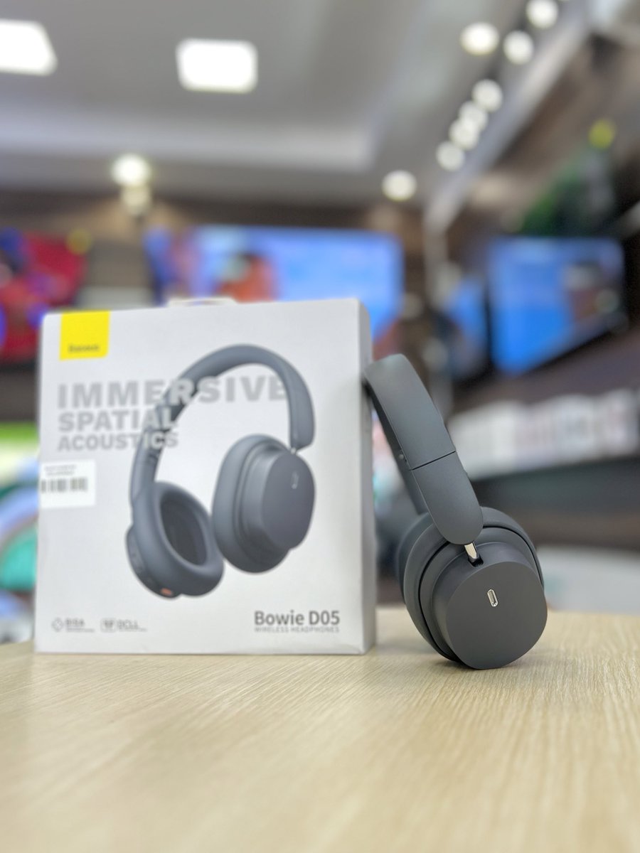 Baseus Bowie D05 Wireless Headphone With Microphone, 70H Playtime Bluetooth Wireless Headphones with EQ Modes, Built-in HD Mic,(Gray) 🏷️235,000UGX