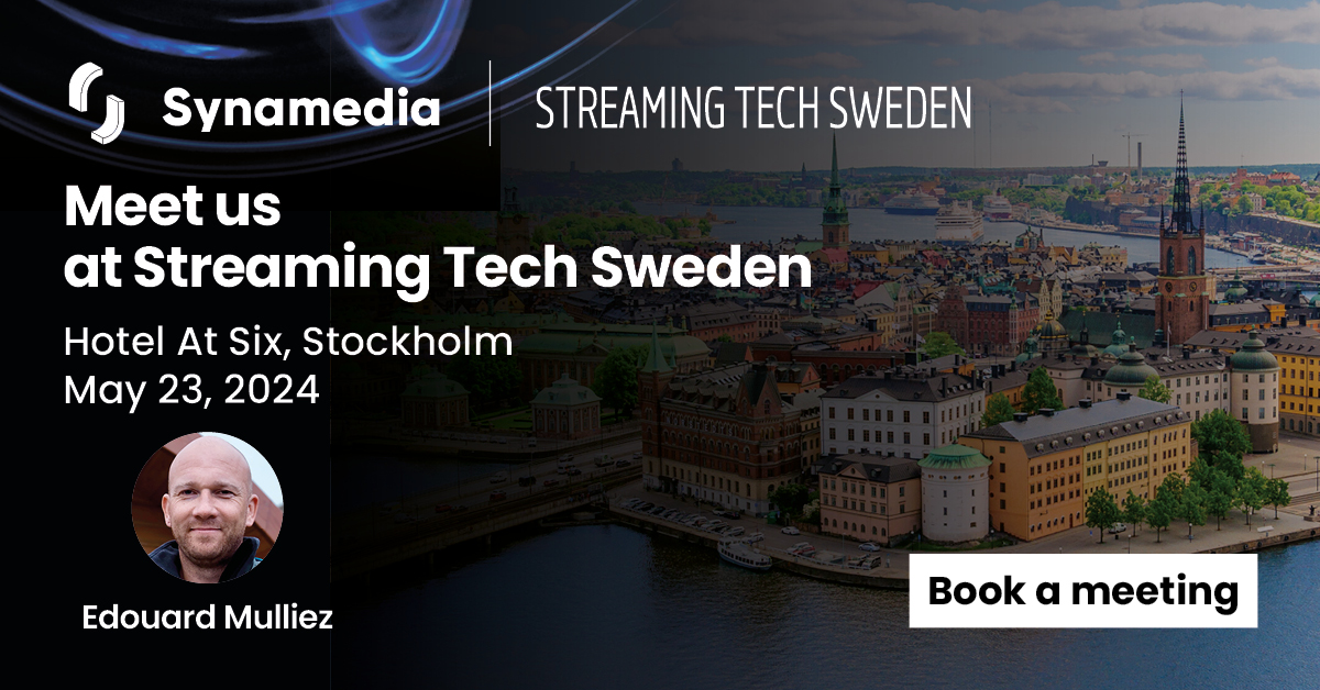 SynamediaVideo's tweet image. 🔥 #AI in sports production, #videocodecs, #content protection, #monetisation and #live streaming optimisation are just some of the hot topics at #STSWE24 🇸🇪. 

Hope to see you there!