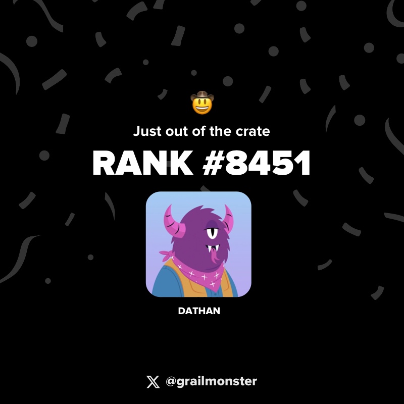 Just out of the crate, welcome the newest Monster Dathan!