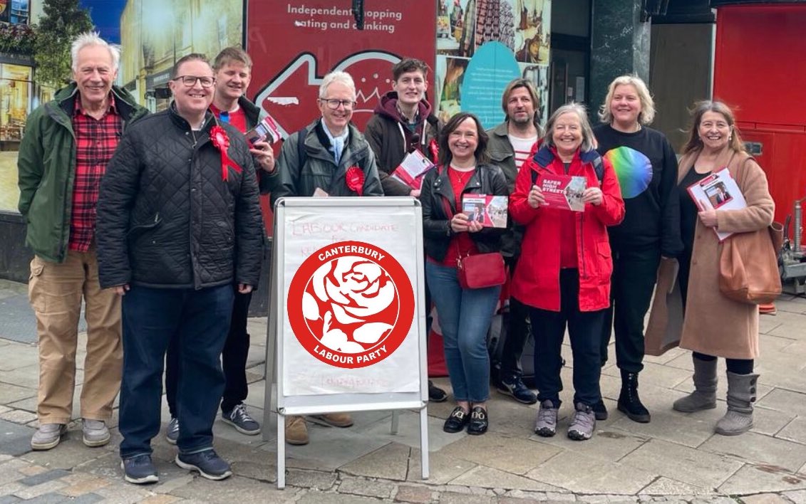 Delighted to be out on Canterbury High-street once again with the Canterbury Labour Councillors of @cantlabourgroup alongside Kent’s Police and Crome Commissioner candidate @LennyRolles back in March. There with Teresa Pearce, former Shadow Minister for Housing and Planning, Mel