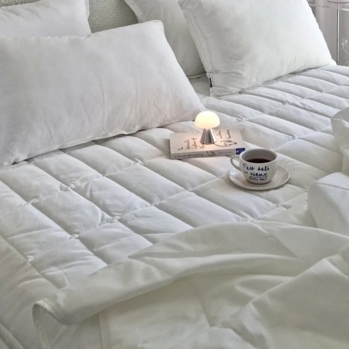 냉감패드 여름에 진짜 필수고요 몸에 열 많은사람들 제발 츄라이... 그리고 알러지케어 까지 되기 때문에 잠들만하면 비염도져서 코맥히고 기침 재채기 오지는분들은 침구를 바꿔보시길