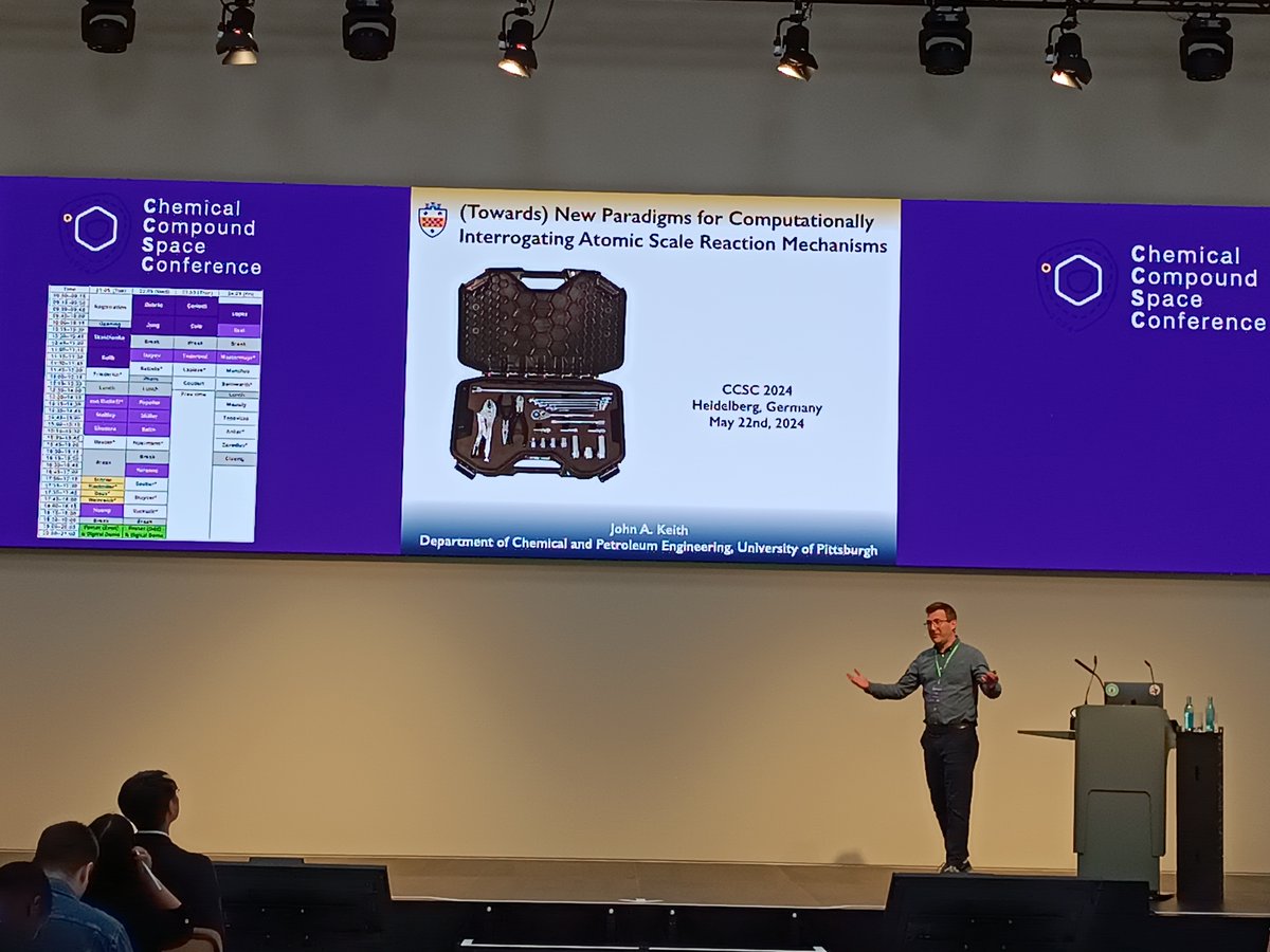 It is now to professor John Keith from the university of Pittsburg to shed light on new paradigsm for atomic scale reaction mechansim on the stage of the 2024 CCS conference #CCSC2024