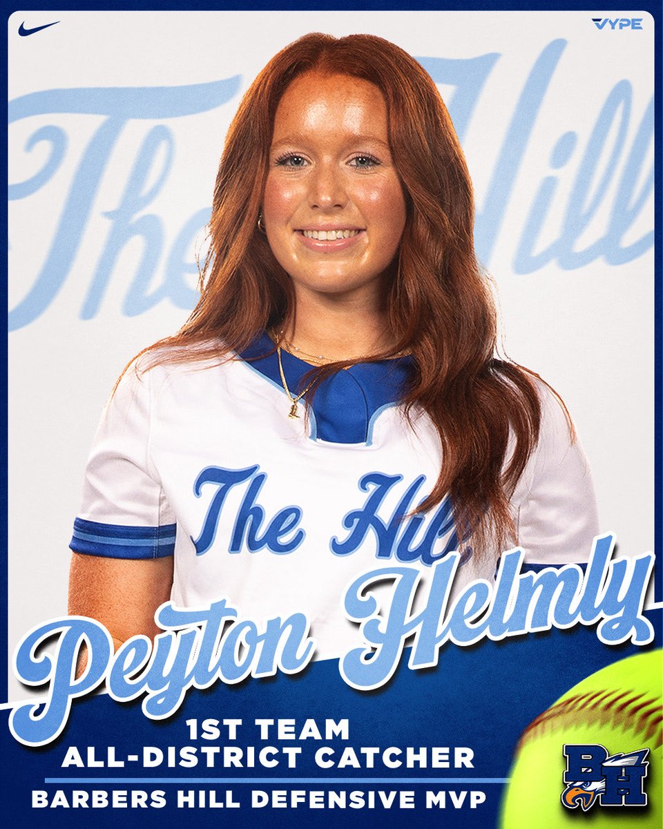 Congratulations ⁦<a href="/PeytonHelmly07/">Peyton Helmly</a>⁩ on your 1st Team All-District selection! ⁦<a href="/BHISD/">Barbers Hill ISD</a>⁩