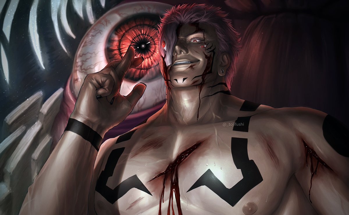 CHALLENGER !

Ryomen Sukuna #呪術廻戦 #宿儺 #JJK   
CW// Blood, deep lacerations