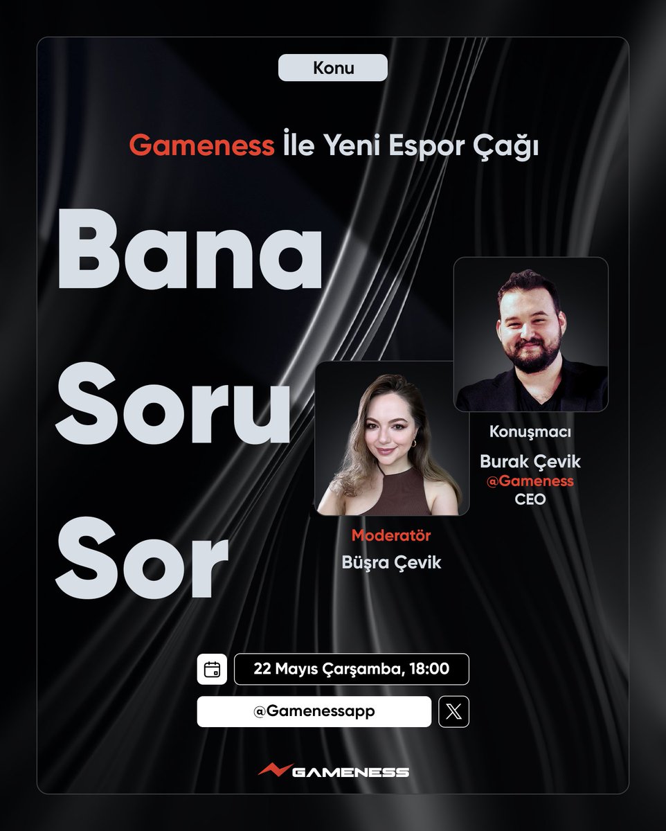 Gamenessapp's tweet image. Today we have Turkish AMA for our Turkish followers! 

Bugün Türk takipçilerimiz için @GamenessTR  adresinde bir etkinliğimiz var, hepinizi bekliyoruz! ⚡