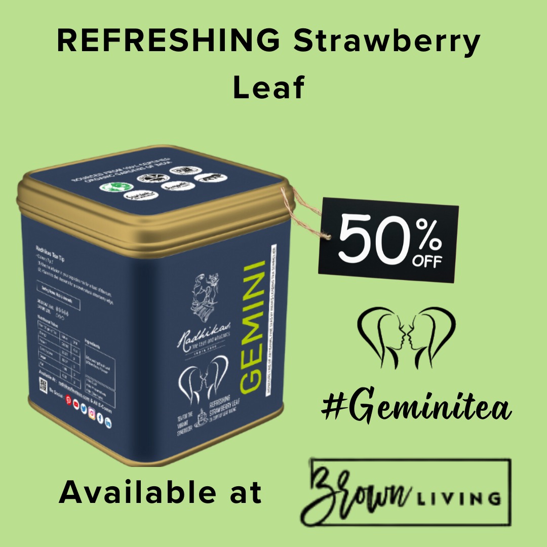 RadhikasTeas's tweet image. #blacktea #zodiacsigns #ZodiacTea #strawberry #strawberrytea #coldbrew #offers #discount #RadhikasFineTeas 

@brownliving_