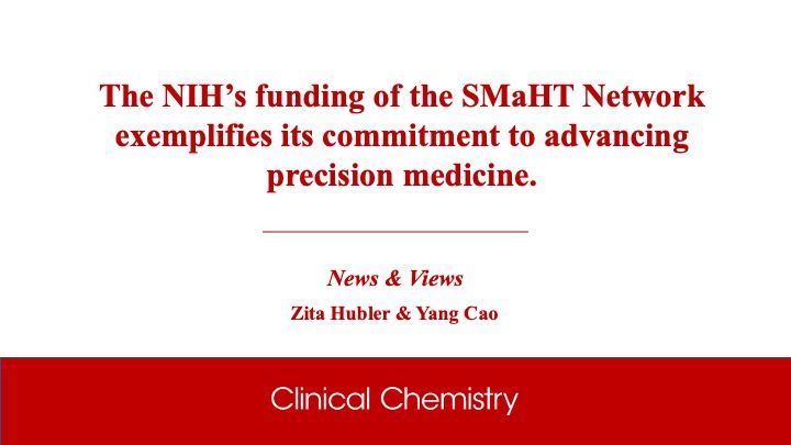 News & Views: 'The Somatic Mosaicism across Human Tissues (SMaHT) Network, a SMART Investment?' By @ZitaHubler & Yang Cao.
#MedTwitter #PathTwitter #LabMedX
👉 buff.ly/3QBARvQ