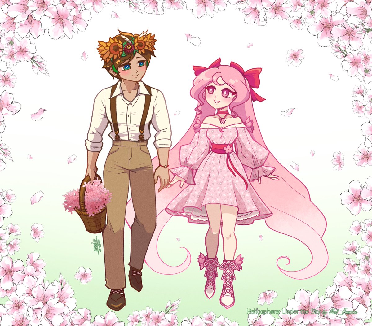Meii_Jasmine's tweet photo. The #DTIYS is now LIVE! Happy 10th birthday, Heliosphere: Under the Sky! And Happy Flower Moon, everyone! 🌸🌙

*(full comic and more details in thread)

#drawthisinyourstyle #drawthisinyourstylechallenge https://t.co/YOVVeKiFpL