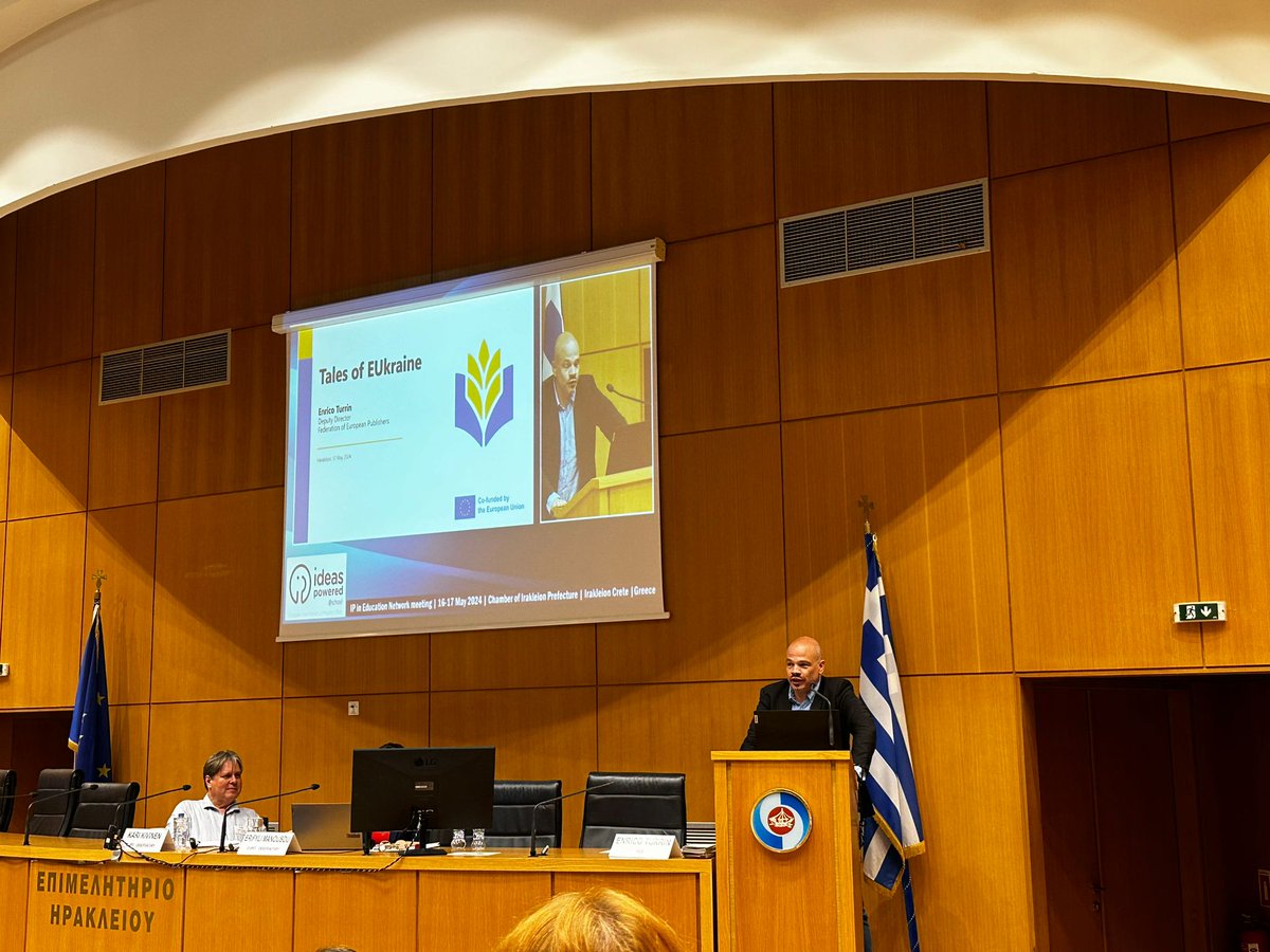 ↩️Last week representatives from the #EU ministries of education learned more about #TEUk and the results achieved so far during the meeting of the #IP #Education network in Crete

💡<a href="/FEP_EU/">Federation of European Publishers</a> was there and invited national institutions to get involved 

👉talesofeukraine.blogspot.com/2024/05/presen…