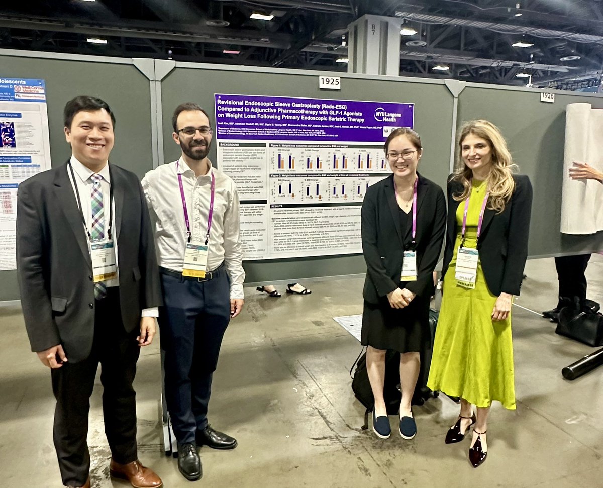 Violeta Popov, MD PhD (@popovvioleta) on Twitter photo Couldn’t be more proud of our amazing <a href="/nyulangone/">NYU Langone Health</a> residents <a href="/abrahamcheloff/">Abraham Z. Cheloff, MD, MS</a> #KhalidFahoum #FrankChung and <a href="/nyugrossman/">NYU Grossman School of Medicine</a> recent graduate Leah Kim MD presenting our lab at #DDW2024 ! 👏 👏 👏
Big 🙏 to <a href="/AasmaShaukatMD/">Aasma Shaukat MD MPH</a> for leading the way in research at NYU! Couldn’t be more proud of our amazing <a href="/nyulangone/">NYU Langone Health</a> residents <a href="/abrahamcheloff/">Abraham Z. Cheloff, MD, MS</a> #KhalidFahoum #FrankChung and <a href="/nyugrossman/">NYU Grossman School of Medicine</a> recent graduate Leah Kim MD presenting our lab at #DDW2024 ! 👏 👏 👏
Big 🙏 to <a href="/AasmaShaukatMD/">Aasma Shaukat MD MPH</a> for leading the way in research at NYU!