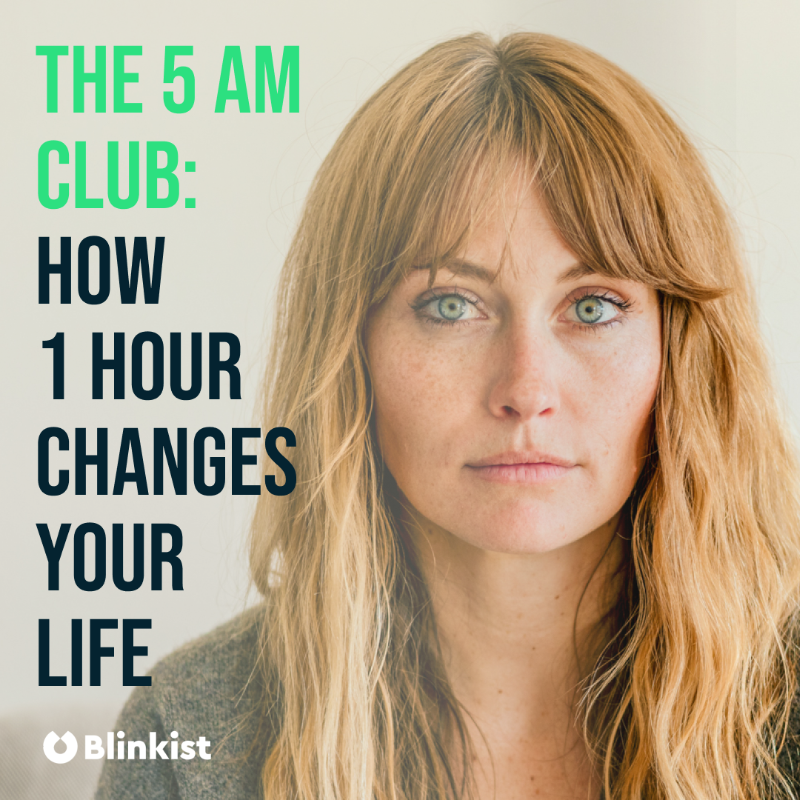 blinkist's tweet photo. Thousands swear by the morning routine in The 5 AM Club book. I gave it a go to see what all the fuss was about.
