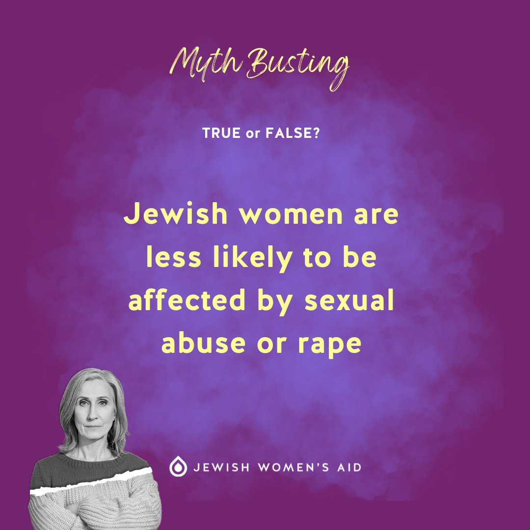 JewishWomensAid's tweet photo. 1 in 5 women are victims of sexual violence in the UK.
⚠️Jewish women are NOT less likely to be affected by sexual abuse or rape. ⚠️ Rape is an issue that affects Jewish women and we are here to support and to believe them.
#GetSupport #IDVA #ISVA #JewishWomensAid https://t.co/L2NKsL2t0m